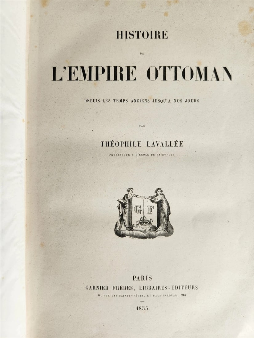 1855 HISTOIRE de EMPIRE OTTOMAN antique ILLUSTRATED HISTORY of TURKEY - 2