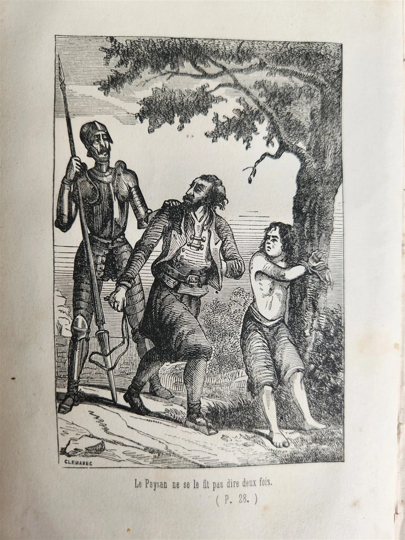 1852 LE DON QUICHOTTE de Cervantes by Paul Jouhanneaud antique ILLUSTRATED - 10