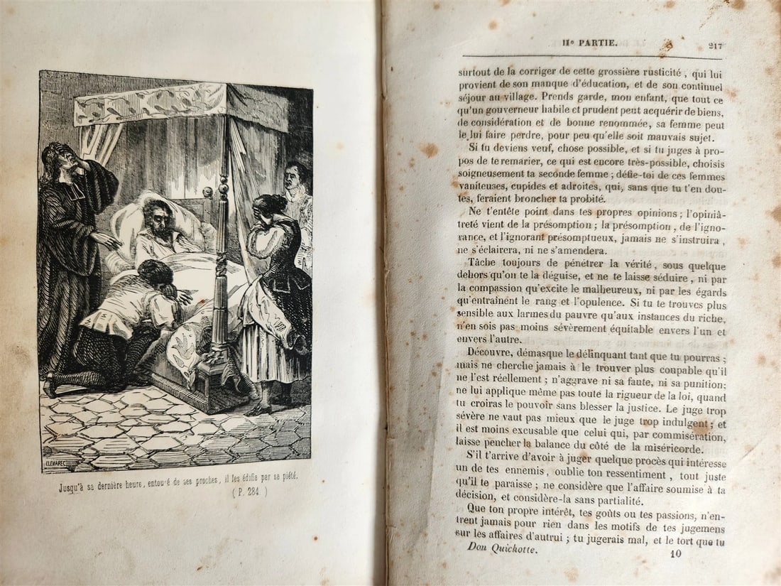1852 LE DON QUICHOTTE de Cervantes by Paul Jouhanneaud antique ILLUSTRATED - 6