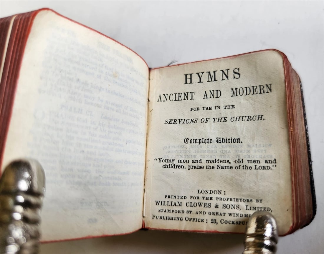 1870s MINIATURE BOOK of COMMON PRAYER in ENGLISH antique - 8