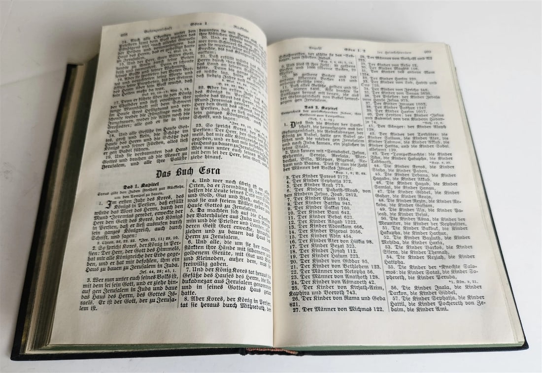 1934 BIBLE in GERMAN pre-WWII translated by MARTIN LUTHER antique - 7