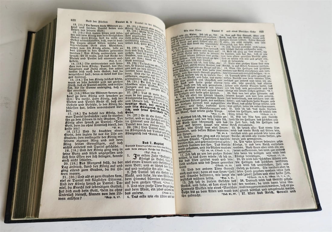 1934 BIBLE in GERMAN pre-WWII translated by MARTIN LUTHER antique - 8