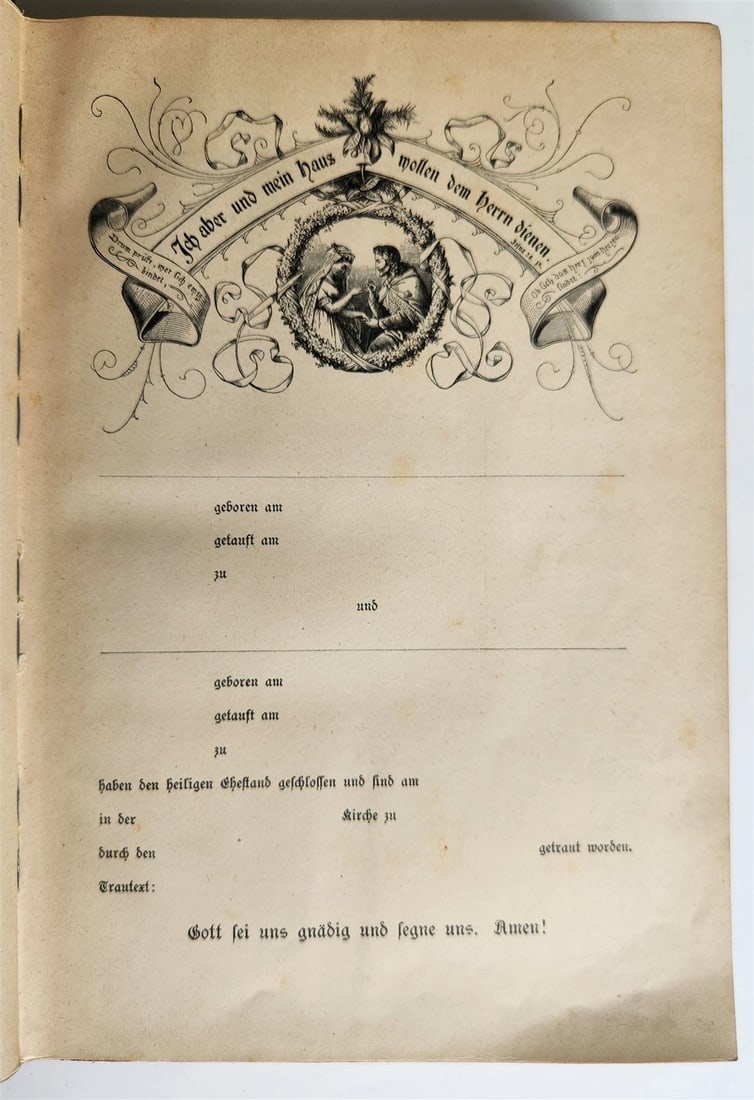 1927 BIBLE in GERMAN 2 VOLS GIFT from Duke of Braunschweig and Luneburg antique - 13