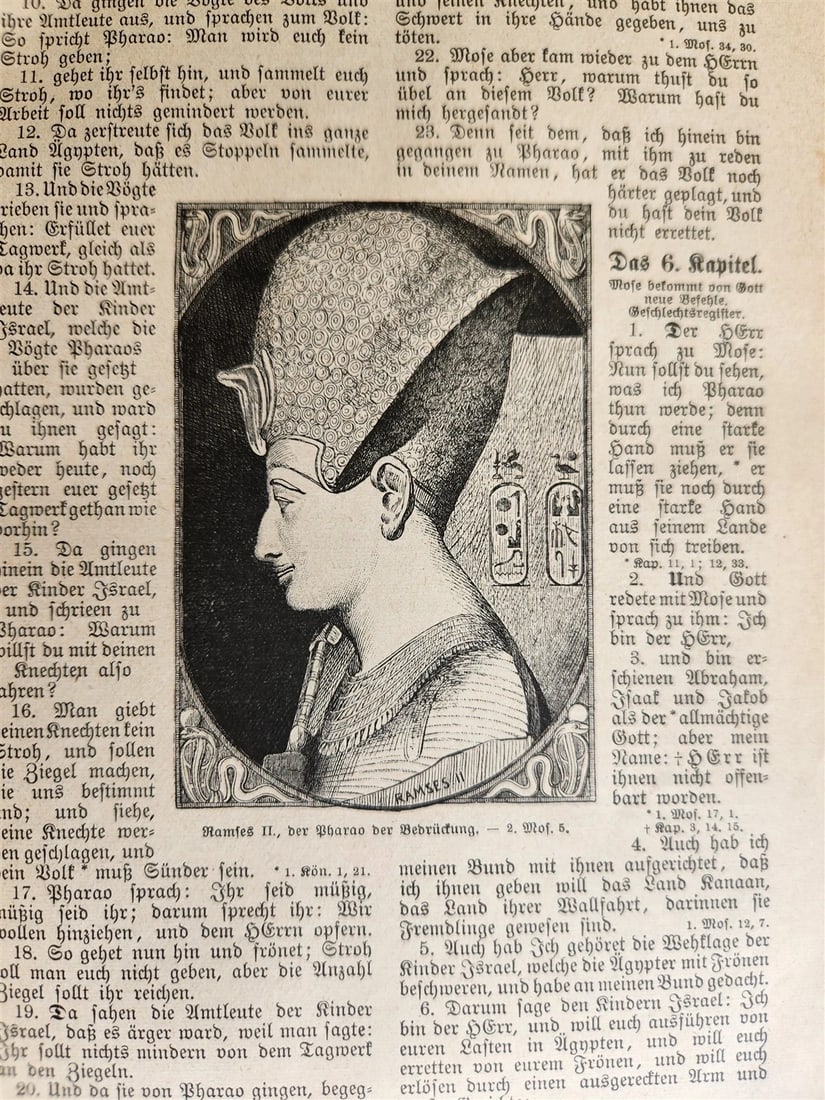 1927 BIBLE in GERMAN 2 VOLS GIFT from Duke of Braunschweig and Luneburg antique - 16