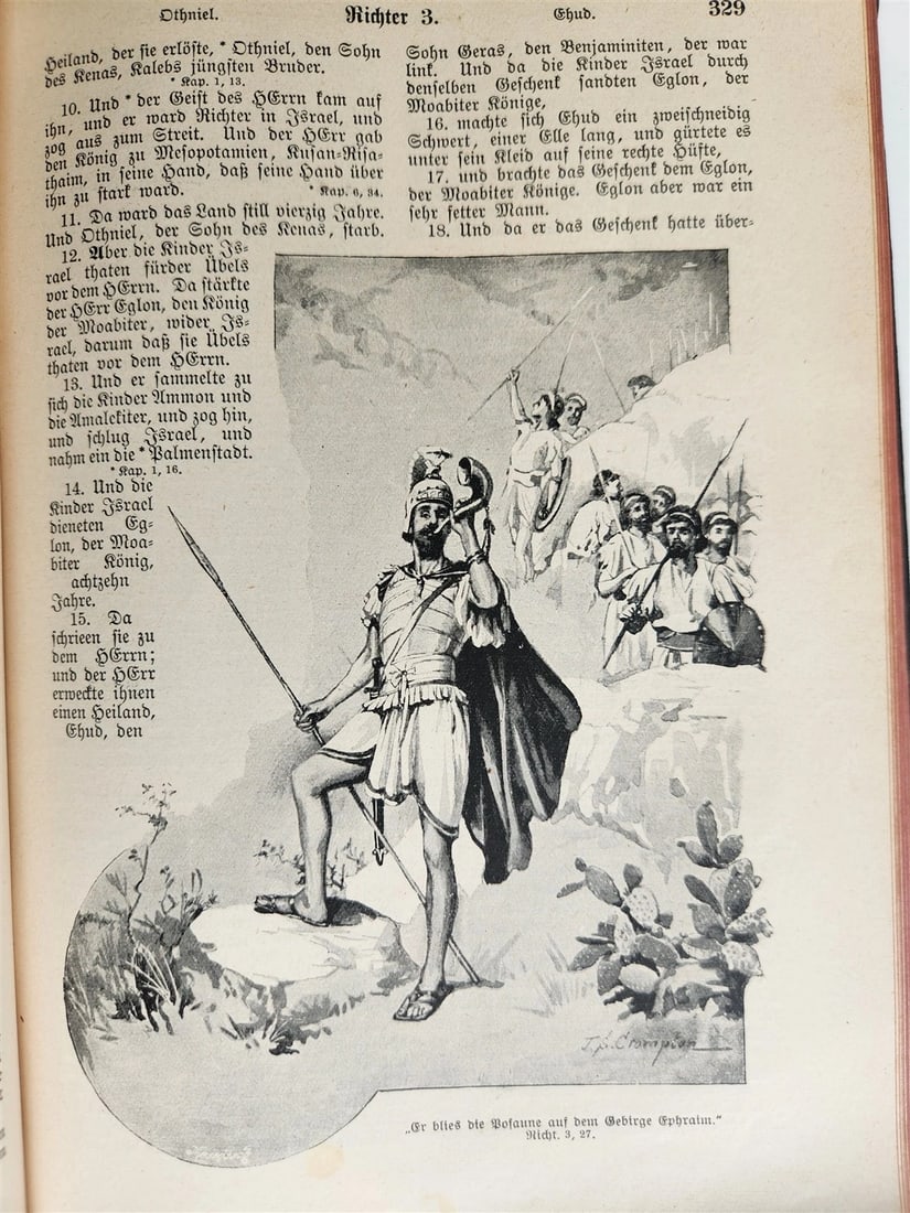 1927 BIBLE in GERMAN 2 VOLS GIFT from Duke of Braunschweig and Luneburg antique - 18