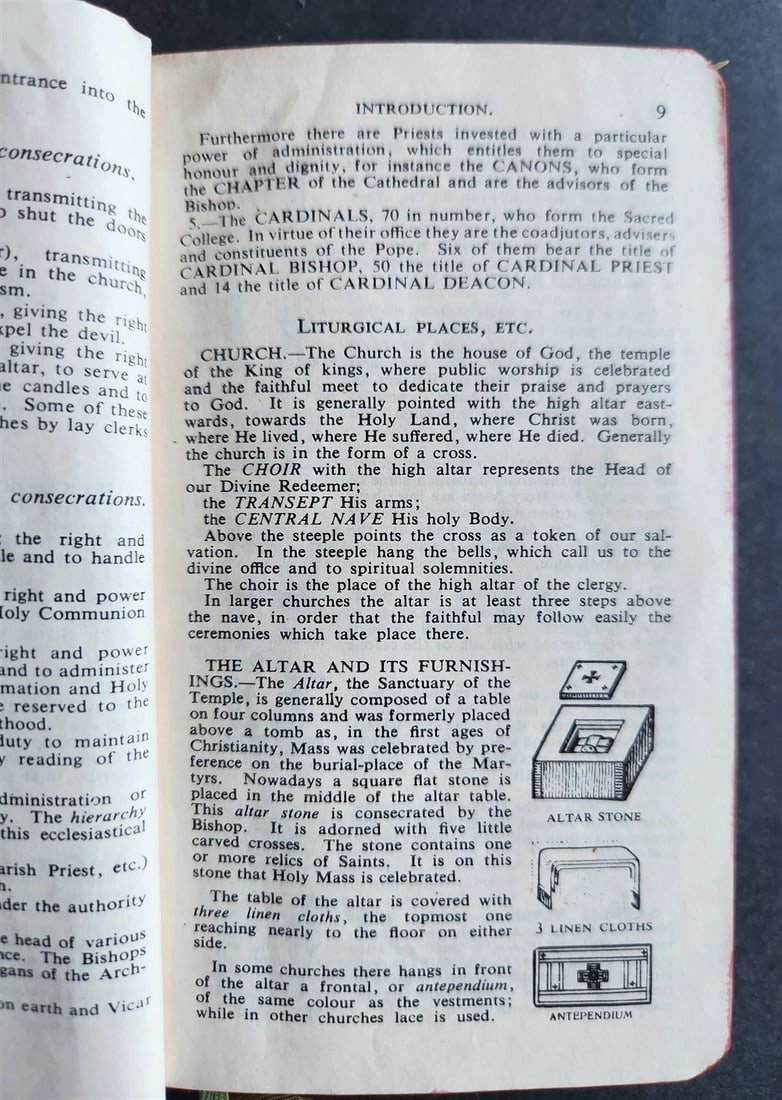 1959 ROMAN MISSAL antique w/ MOTHER-OF-PEARL BINDING - 9