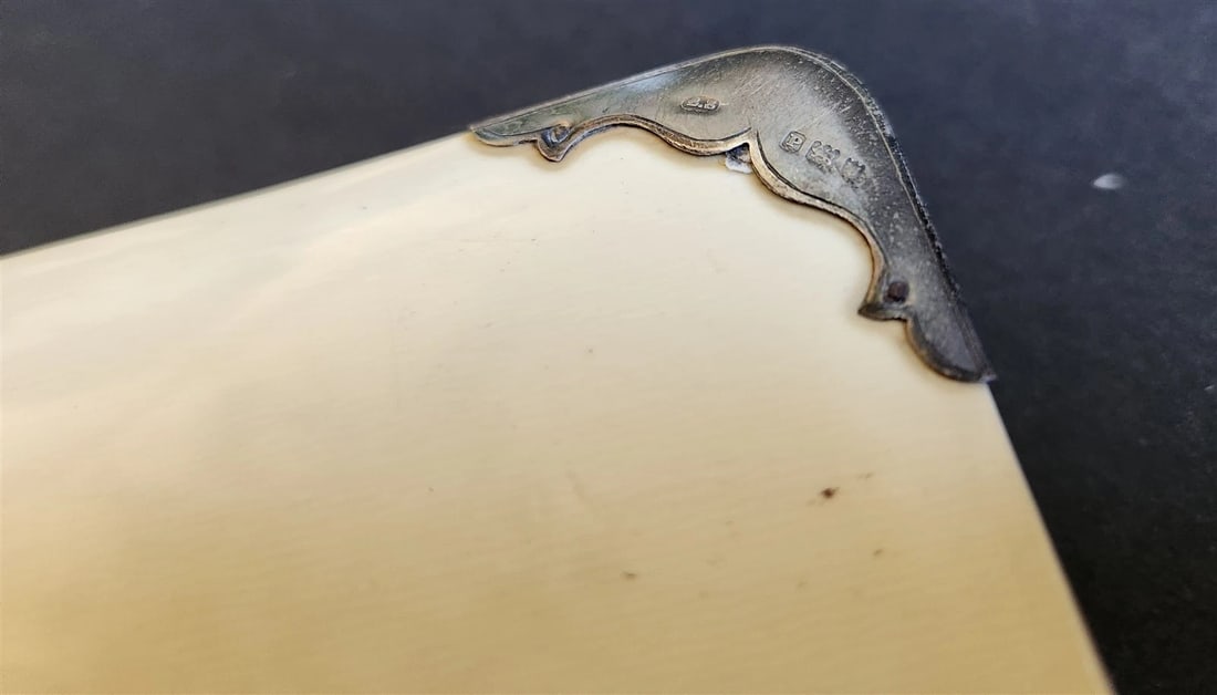 1880s COMMON PRAYER BOOK in ENGLISH antique SILVER DECORATED BINDING - 10