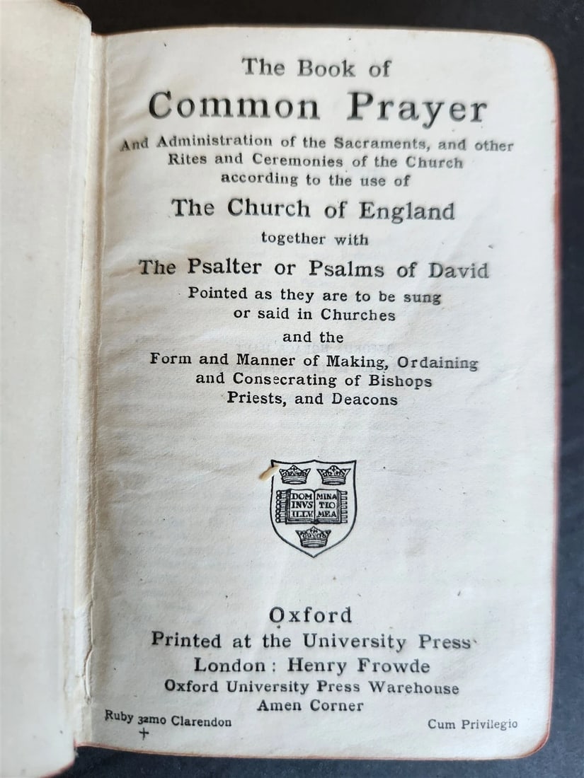 1880s COMMON PRAYER BOOK in ENGLISH antique SILVER DECORATED BINDING - 5