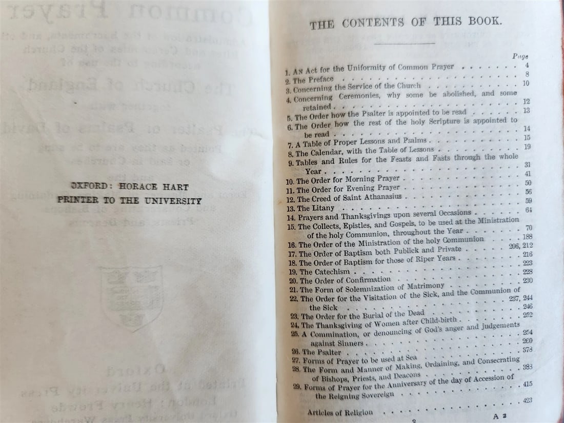 1880s COMMON PRAYER BOOK in ENGLISH antique SILVER DECORATED BINDING - 7