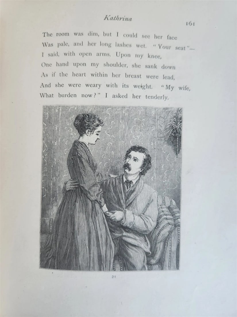 1869 KATHRINA her life and mine POETRY by J.G. Holland antique ILLUSTRATED - 8