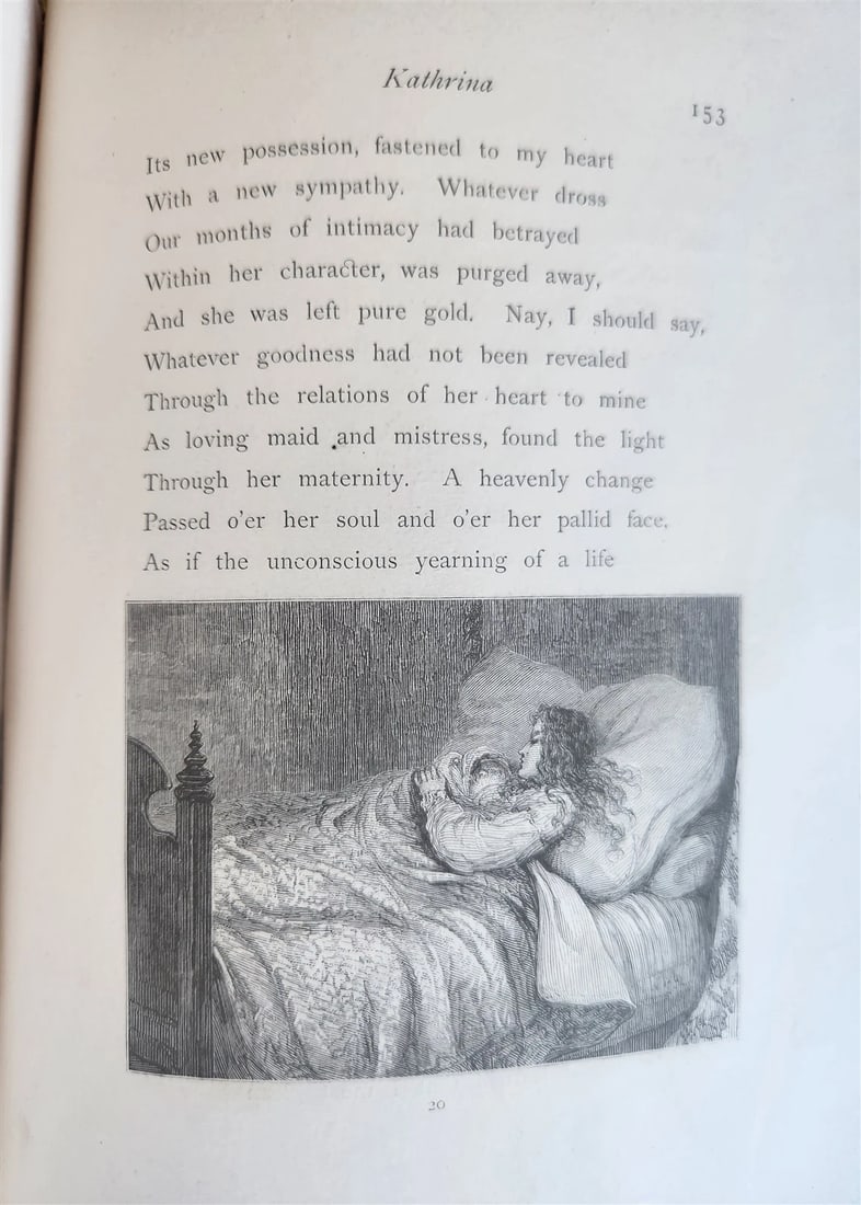1869 KATHRINA her life and mine POETRY by J.G. Holland antique ILLUSTRATED - 9