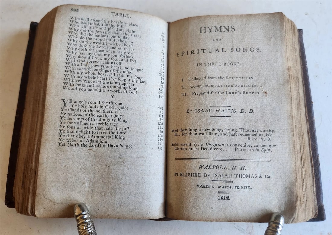 1812 PSALMS of DAVID imitated in Language of NEW TESTAMENT antique AMERICANA - 7