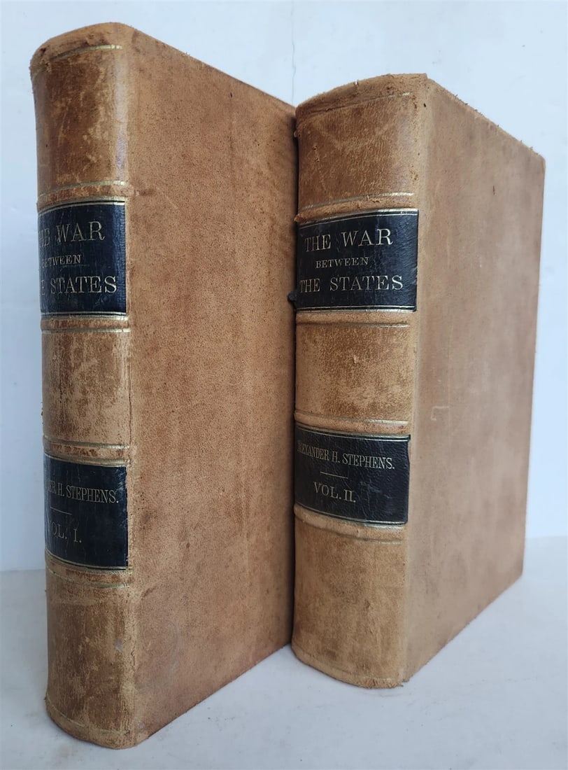 1868 CONSTITUTIONAL VIEW of LATE WAR BETWEEN THE STATES 2 vols antique AMERICANA - 2