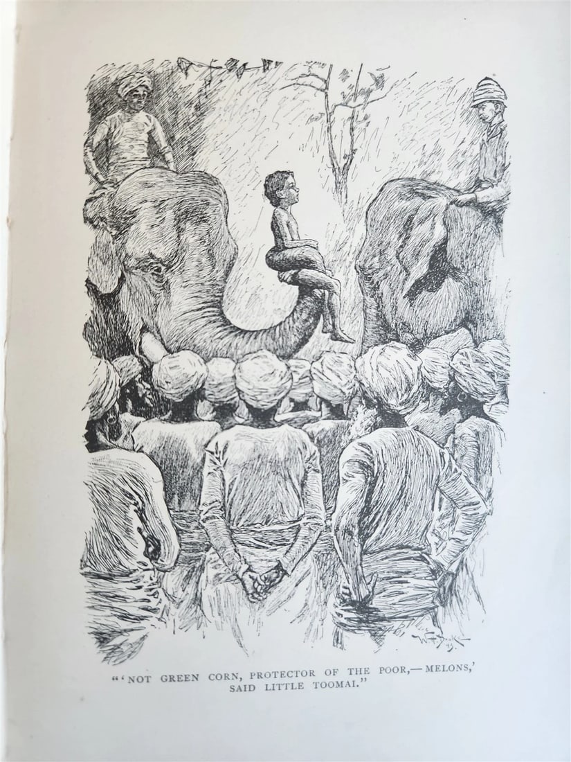 1896-98 THE JUNGLE BOOKS by RUDYARD KIPLING 2 vols antique ILLUSTRATED - 7