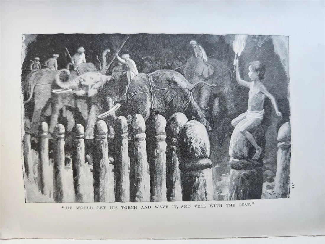 1896-98 THE JUNGLE BOOKS by RUDYARD KIPLING 2 vols antique ILLUSTRATED - 8