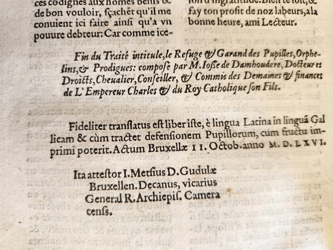 1567 LAW BOOK Josse de Damhoudere ILLUSTRATED 16th CENTURY antique VELLUM BOUND - 11