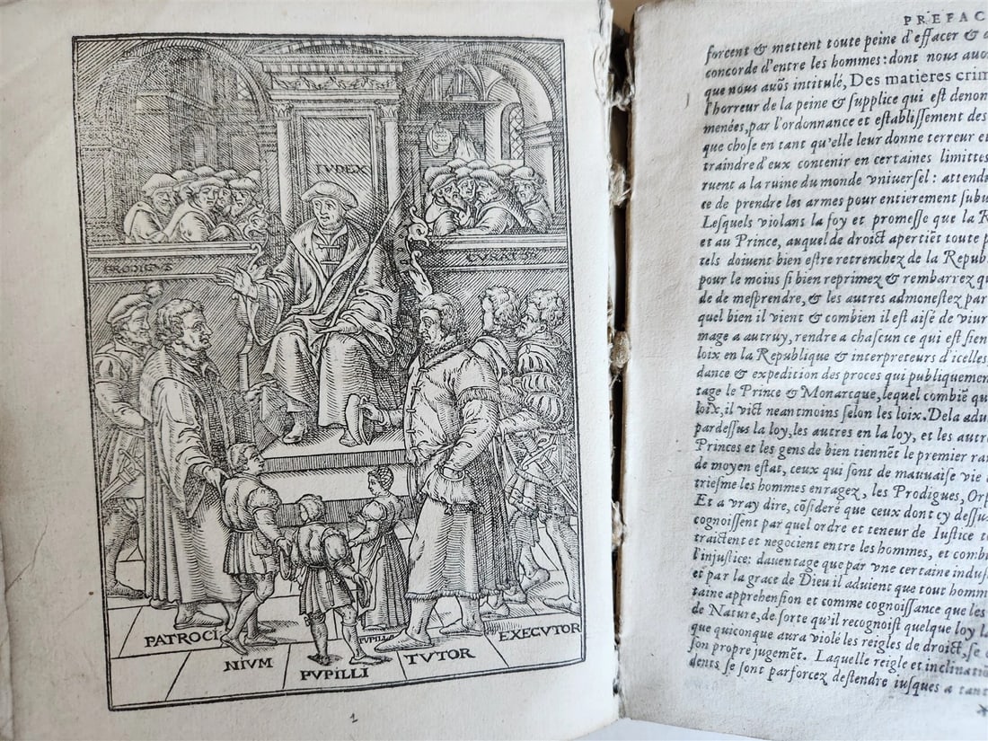 1567 LAW BOOK Josse de Damhoudere ILLUSTRATED 16th CENTURY antique VELLUM BOUND - 2
