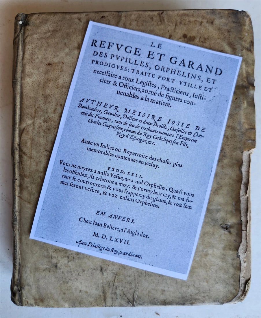 1567 LAW BOOK Josse de Damhoudere ILLUSTRATED 16th CENTURY antique VELLUM BOUND - 3