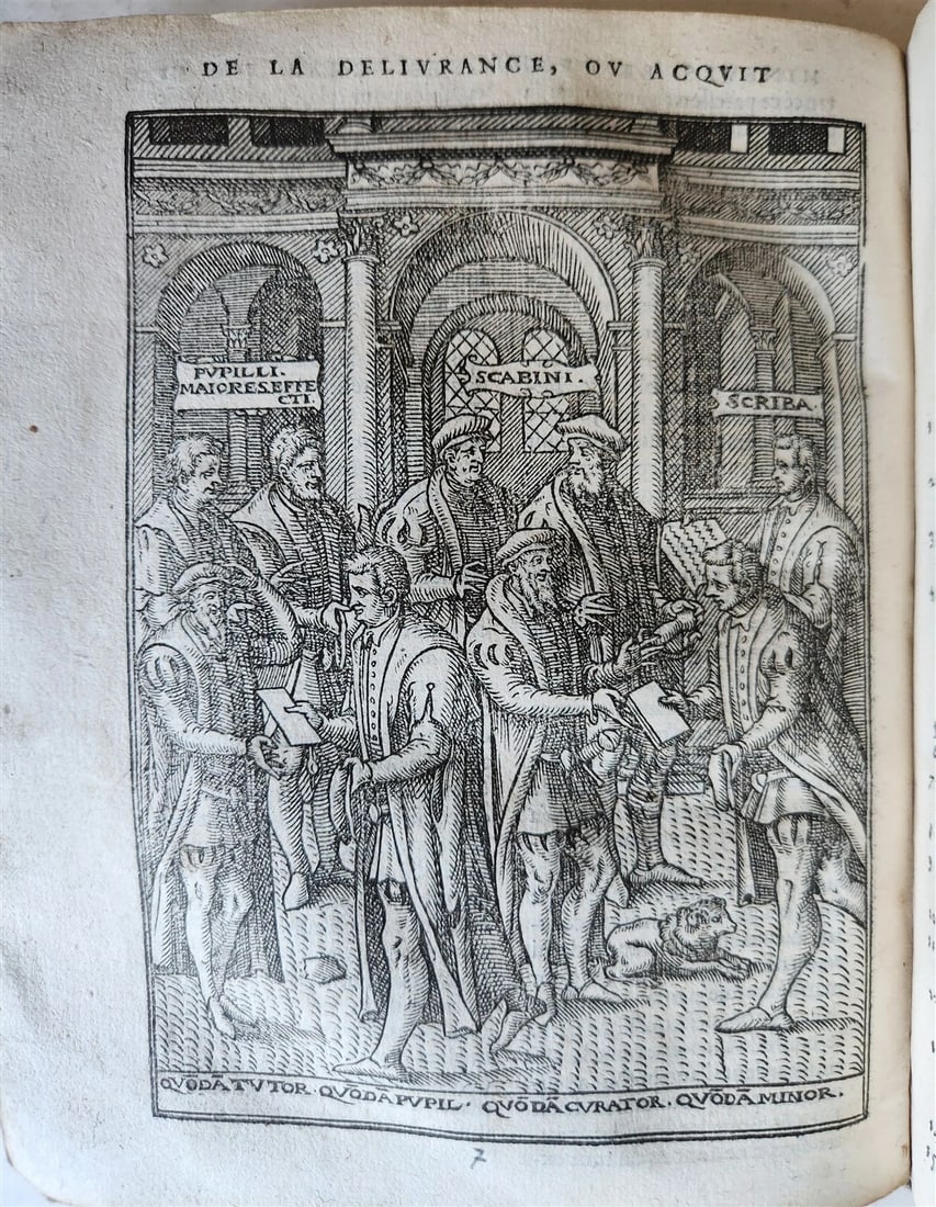 1567 LAW BOOK Josse de Damhoudere ILLUSTRATED 16th CENTURY antique VELLUM BOUND - 8