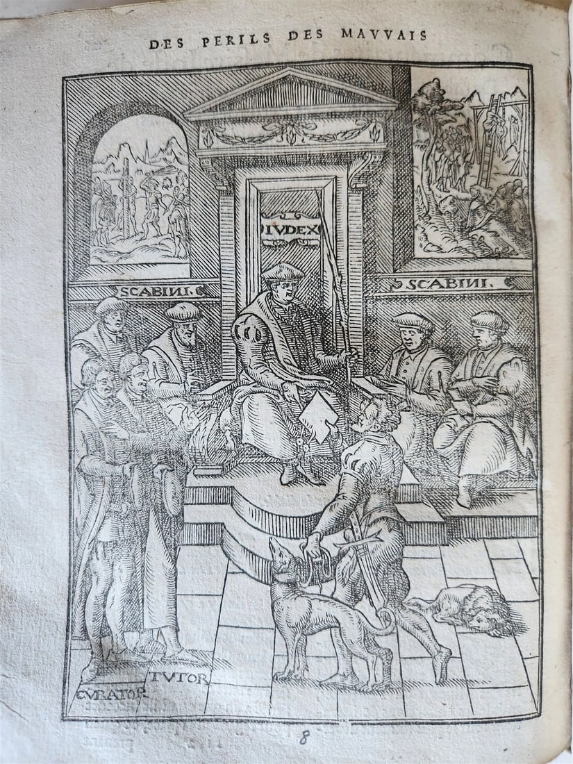 1567 LAW BOOK Josse de Damhoudere ILLUSTRATED 16th CENTURY antique VELLUM BOUND - 9