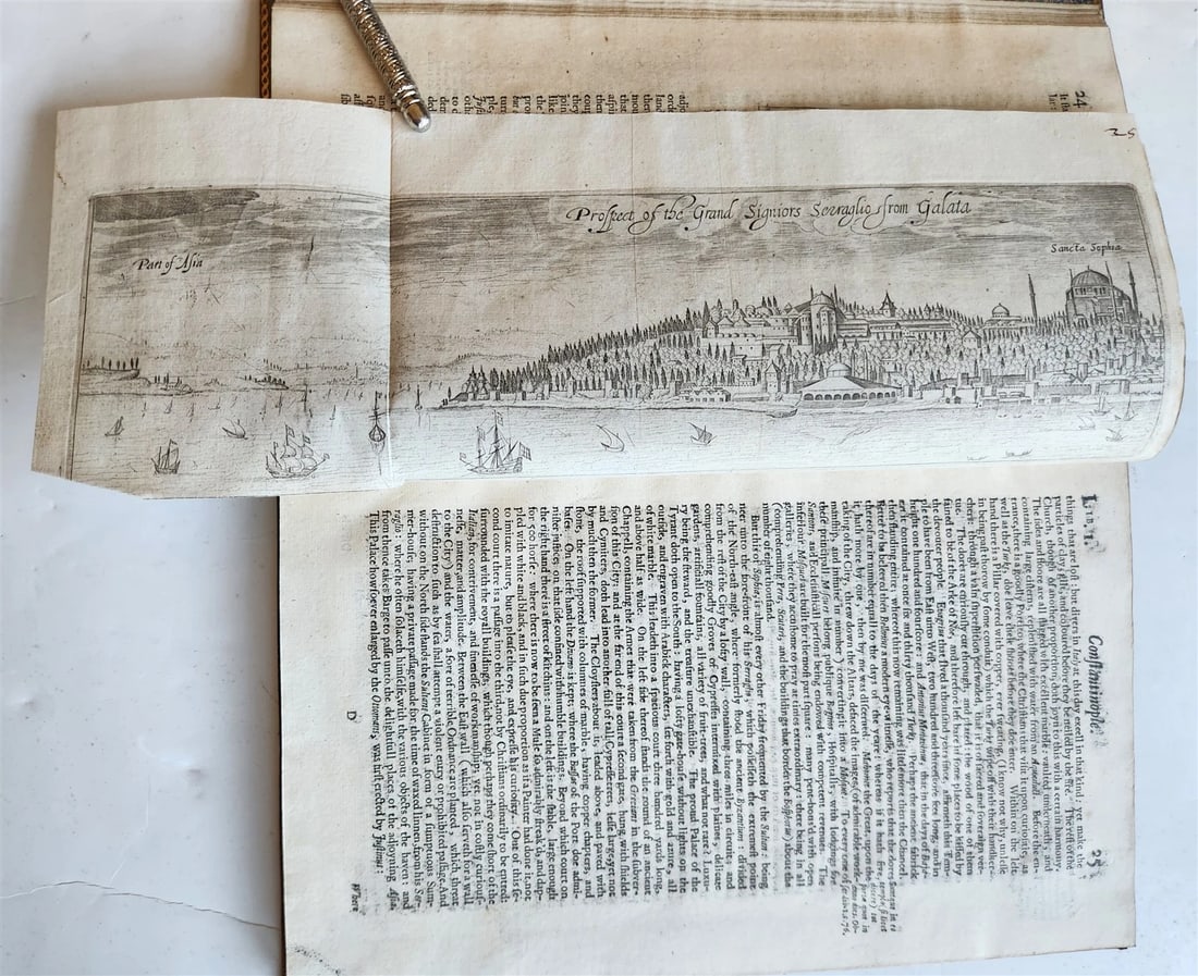 1652 TRAVAILES w/ HISTORY of STATE of TURKISH EMPIRE antique ILLUSTRATED English - 4