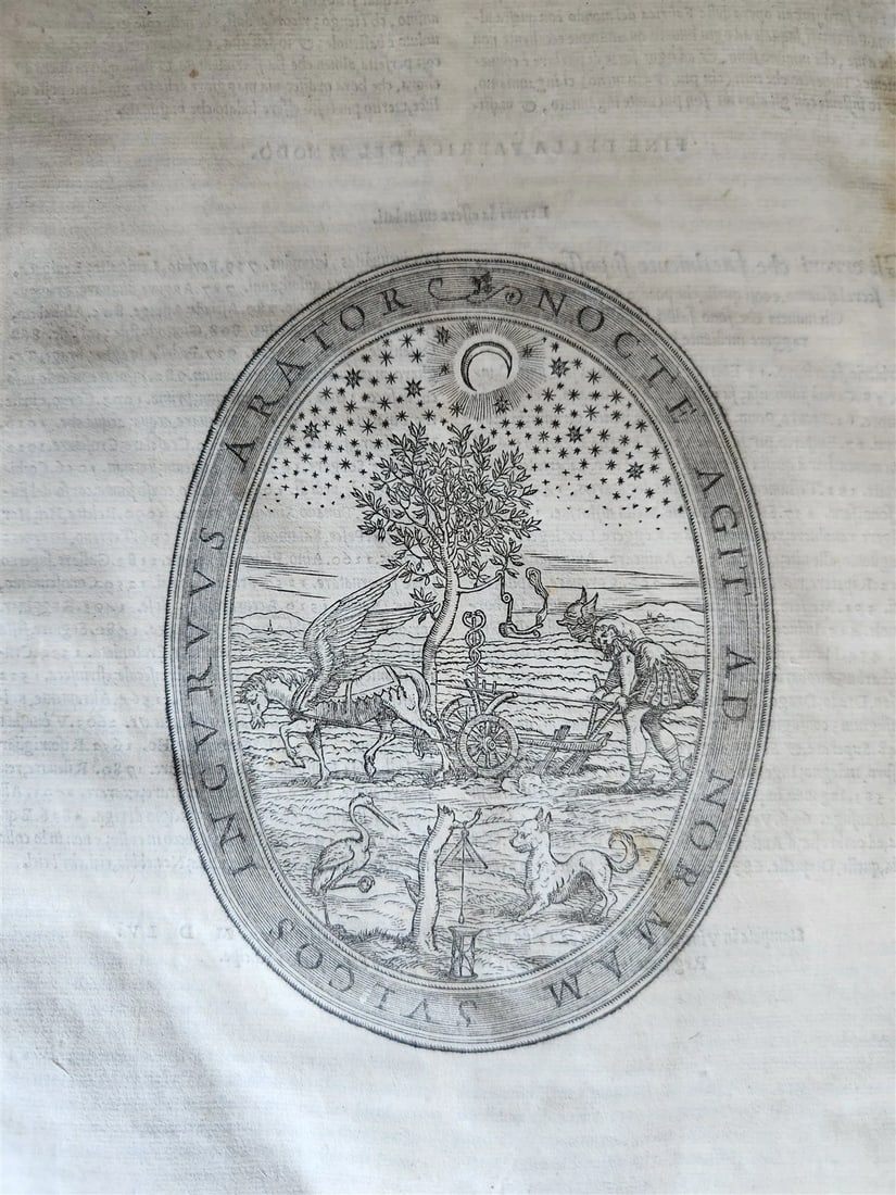 1557 LA FABRICA DEL MONDO antique VELLUM concordance of Petrarch's vocabulary - 11