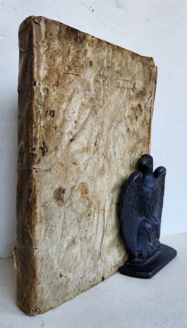 1557 LA FABRICA DEL MONDO antique VELLUM concordance of Petrarch's vocabulary - 2