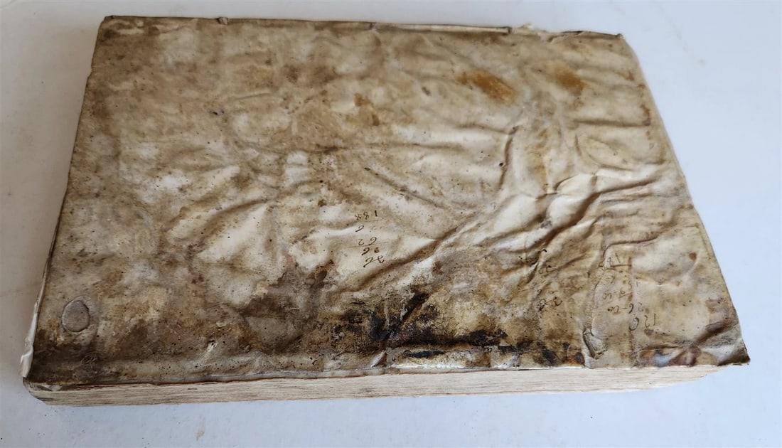 1557 LA FABRICA DEL MONDO antique VELLUM concordance of Petrarch's vocabulary - 3