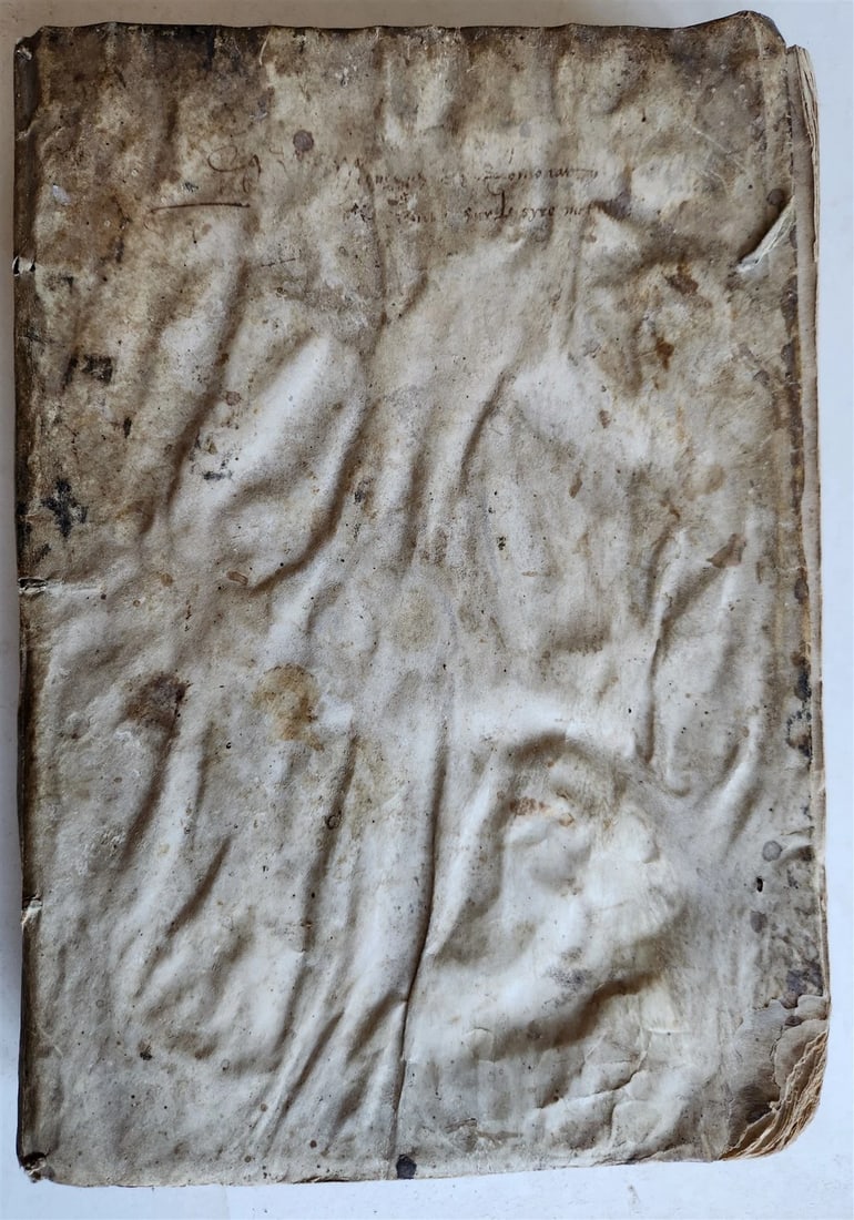 1557 LA FABRICA DEL MONDO antique VELLUM concordance of Petrarch's vocabulary - 4