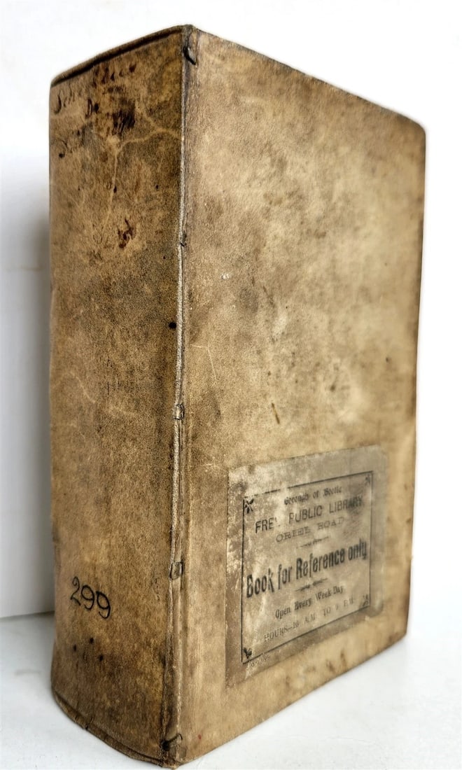 1728 MYTHOLOGY ILLUSTRATED GERMAN GODS ANTIQUE vellum bound - 3