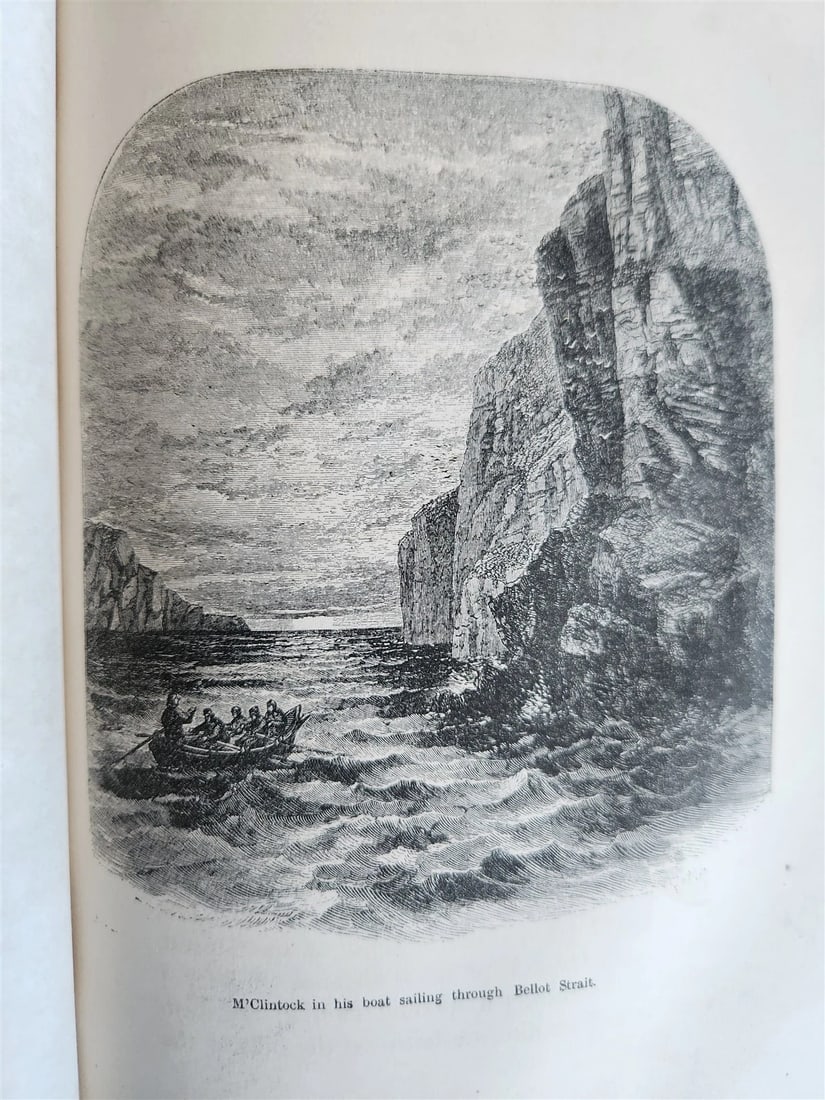 1860 NARRATIVE of DISCOVERY OF THE FATE of SIR JOHN FRANKLIN antique ILLUSTRATED - 13