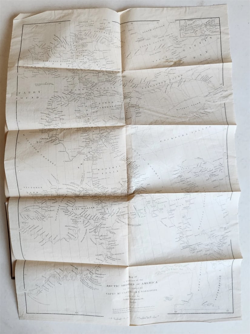 1860 NARRATIVE of DISCOVERY OF THE FATE of SIR JOHN FRANKLIN antique ILLUSTRATED - 15