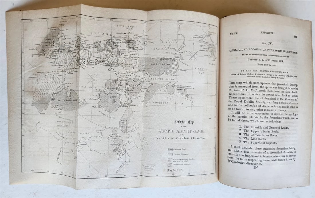 1860 NARRATIVE of DISCOVERY OF THE FATE of SIR JOHN FRANKLIN antique ILLUSTRATED - 16