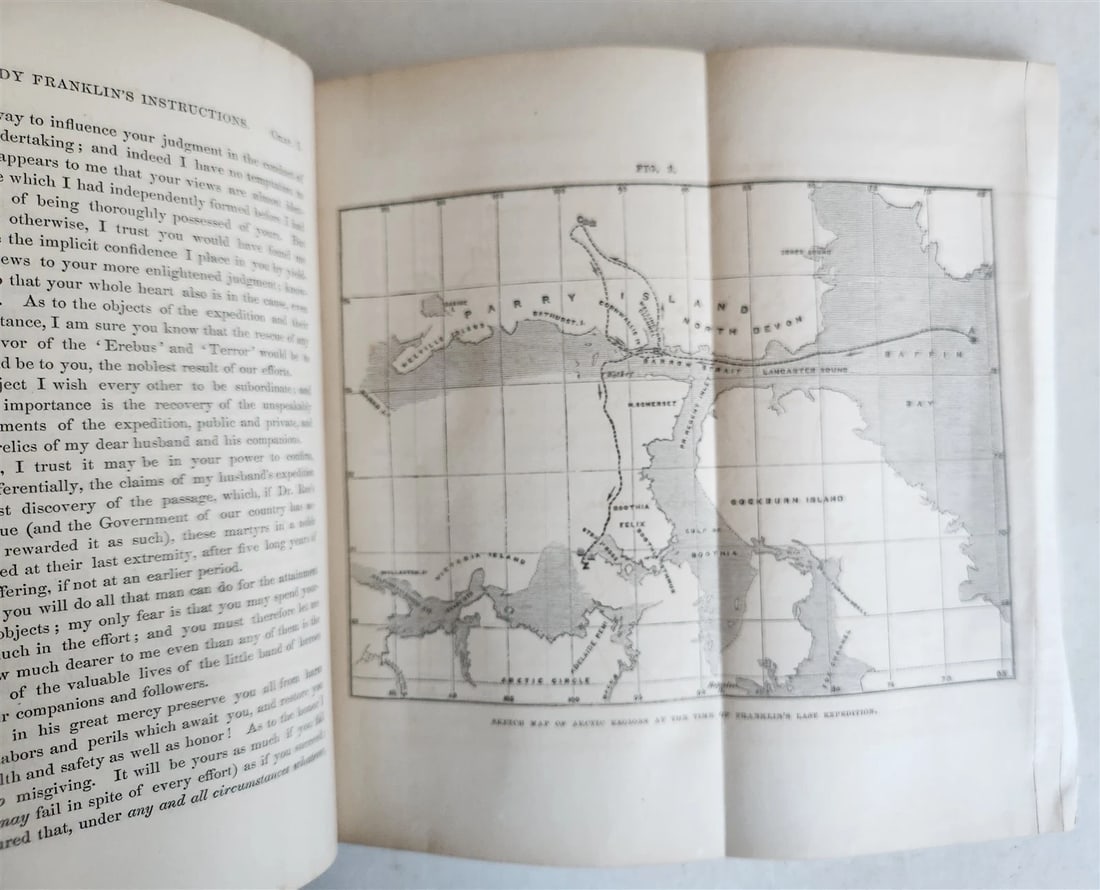 1860 NARRATIVE of DISCOVERY OF THE FATE of SIR JOHN FRANKLIN antique ILLUSTRATED - 6