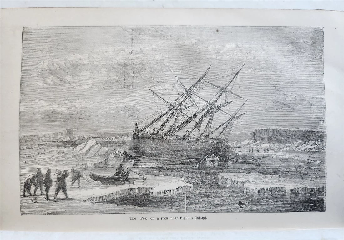 1860 NARRATIVE of DISCOVERY OF THE FATE of SIR JOHN FRANKLIN antique ILLUSTRATED - 9