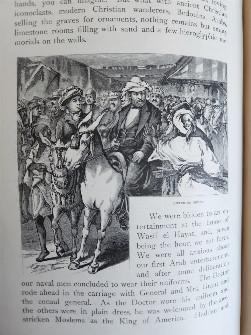 1879 AROUND THE WORLD with GENERAL GRANT 2 VOLUMES antique ILLUSTRATED - 13