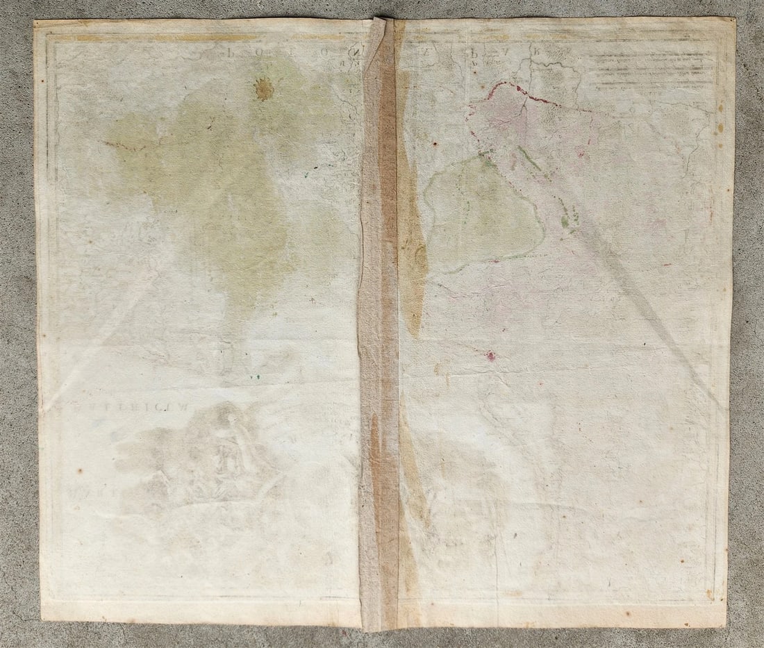 1716 GERMANY PRUSSIA POLAND LITHUANIA antique MAP by HOMANN HEIRS -BORUSSIA - 6