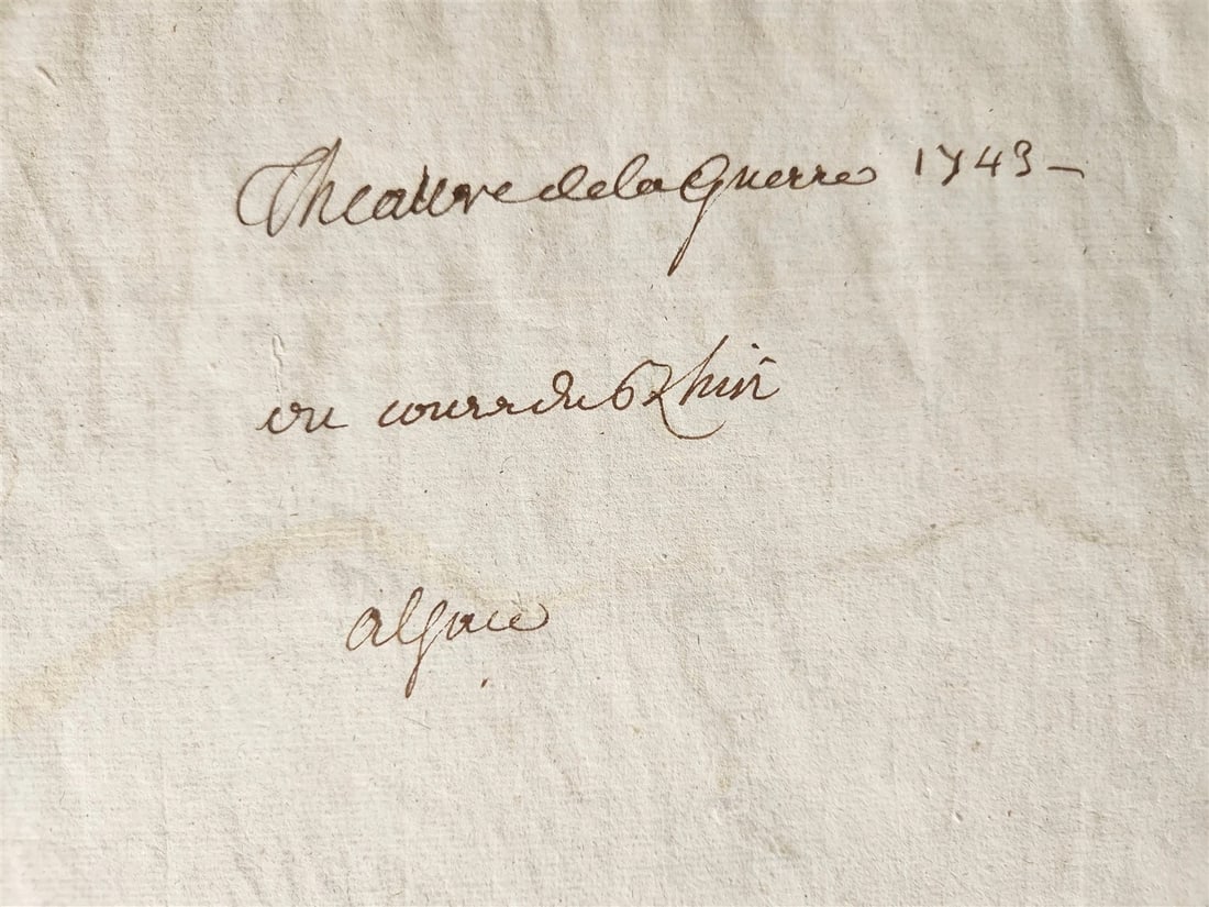 1743 FRENCH MILITARY antique MAP antique THEATRE la GUERRE en ALLEMAGNE FRANCE - 9