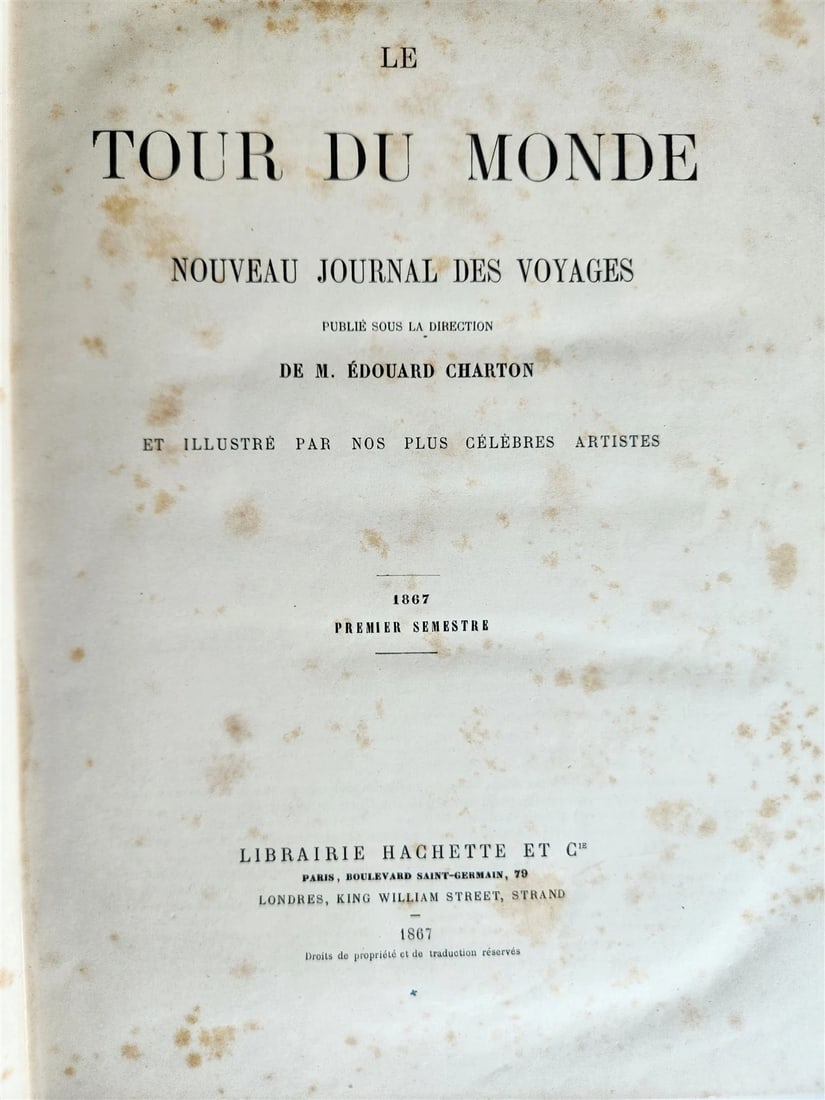 1867 HISTORY of VOYAGES ILLUSTRATED antique AFRICA and SOUTH AMERICA TRAVELS - 4