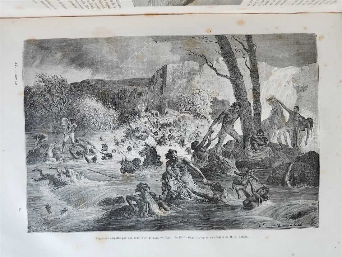 1867 HISTORY of VOYAGES ILLUSTRATED antique AFRICA and SOUTH AMERICA TRAVELS - 6