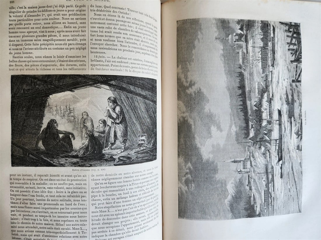 1862 HISTORY of VOYAGES ILLUSTRATED antique RUSSIA S.AMERICA ARABIA SCANDINAVIA - 10
