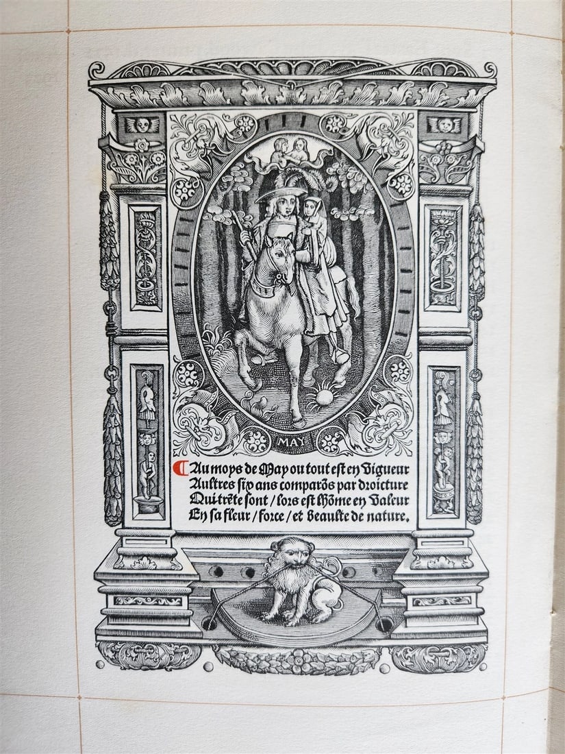 1922 CALENDAR FOR THE YEAR 1923 w/ 1523 12 Ages of Man plates antique - 12