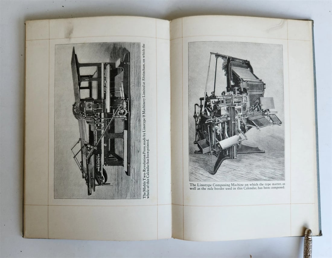 1922 CALENDAR FOR THE YEAR 1923 w/ 1523 12 Ages of Man plates antique - 4