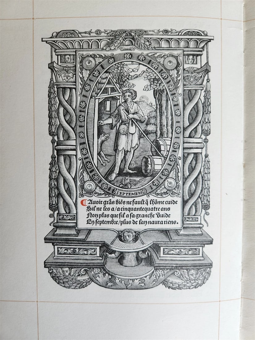 1922 CALENDAR FOR THE YEAR 1923 w/ 1523 12 Ages of Man plates antique - 8