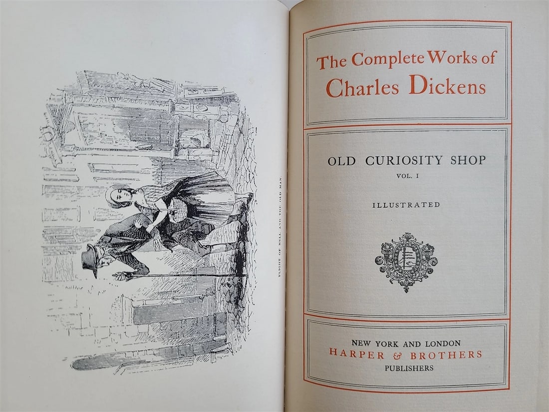 1900 COMPLETE WORKS of CHARLES DICKENS antique 30 VOLUMES in ENGLISH - 11