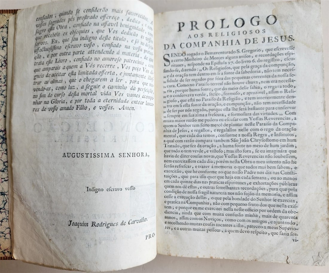 1762 JESIUT THEOLOGY FOLIO in PORTUGUESE antique by AFFONSO RODRIGUES - 5