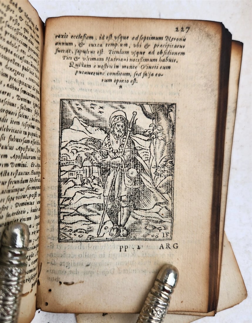 1565 BIBLE in FRENCH ILLUSTRATED antique RARE pocket size LE NOUVEAU TESTAMENT - 15