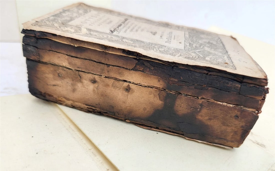 1565 BIBLE in FRENCH ILLUSTRATED antique RARE pocket size LE NOUVEAU TESTAMENT - 18