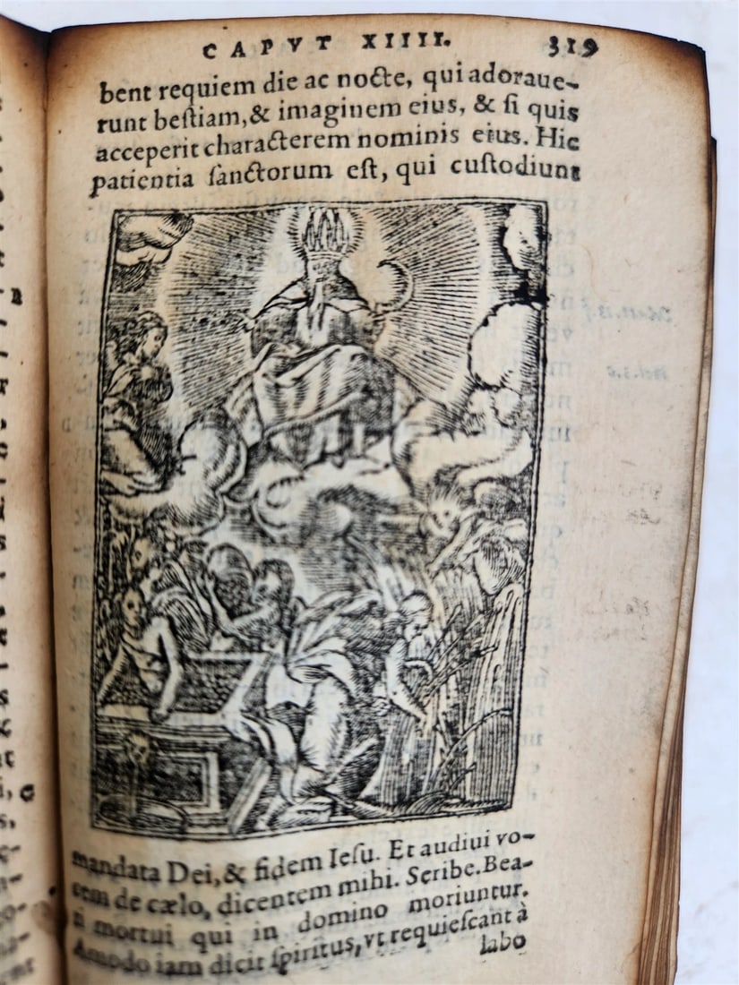 1565 BIBLE in FRENCH ILLUSTRATED antique RARE pocket size LE NOUVEAU TESTAMENT - 9