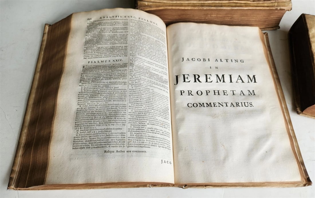 1685 5 VELLUM BOUND FOLIOS antique analytica practica problematica & philologica - 15